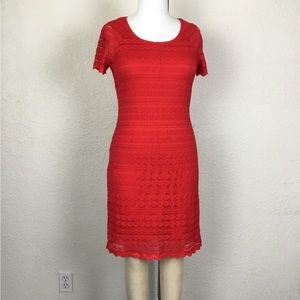 Ronni Nicole Women’s Dress Size 6 Red Laces